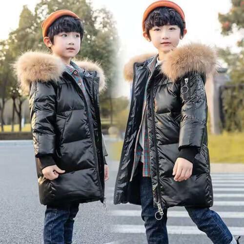 Winter Ultra Light White Duck Down Clothes Baby Girls Boys Jackets Kids Hooded Outerwear New Arrival Children Casual Warm Coat
