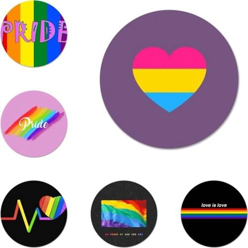 Love is Love Gay Pride Icons Pins Badge Decoration Brooches Metal Badges For Clothes Backpack Decoration 58mm