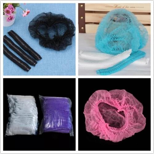 10 Pcs Protect Cap Hairdressing Disposable Non-woven Salon Clear Shower Cap Protection Hair Dye Hair Color Styling Tool
