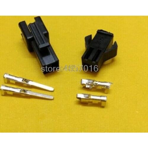 100Set 2 Pin JST Connector 2.54mm Aeromodelling Electric Toy SM Connector Plug ( Terminal + Male + Female )