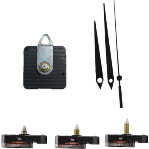 100sets SUN12888 Clock Movement with Black Hand 8mm 12mm 14mm 17mm 20mm 24mm Wall Clock Mechanism Parts Kit DIY Clock Parts