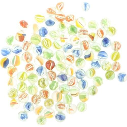 100x Fun Glass Marbles Ball Run Game & Chinese Checkers Toy Tank Vase Decor