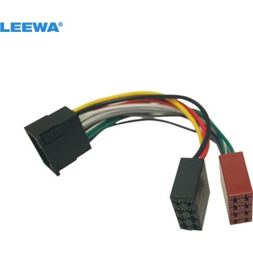 LEEWA Car Stereo Radio Conversion Plug Adapter For Chery Chevrolet 16PIN To ISO Original Head Units Wire Harness #CA6207