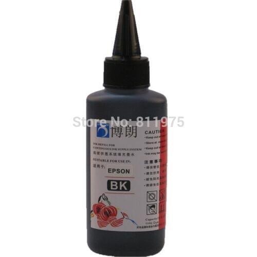 Universal dye ink 100ML Compatible Refill Ink for epson all Inkjet Printer for EPSON Dedicated color black ciss cartridge INK