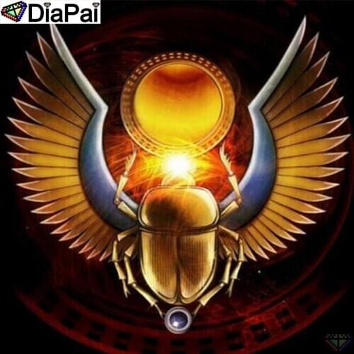 DiaPai 5D Diamond Painting Full Drill Diamond Embroidery "Wing beetle" Picture Of Rhinestone Handmade Home Decor A25176