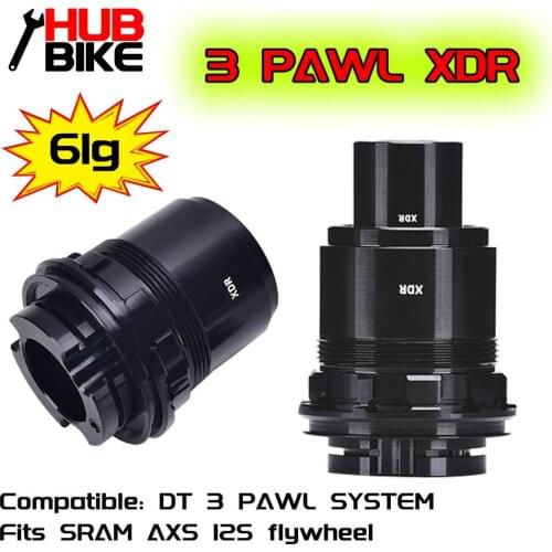 DT Swiss XDR Freehub Body for 3 Pawl Hubs wheels 142X12 QR x 130mm End Caps Included 370