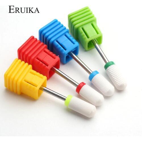 ERUIKA Ceramic Nozzle Nail Drill Bit Mill Cutter Electric Drill Manicure Machine Device Accessory Remove Acrylic Gel Polish
