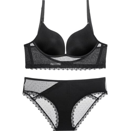 European U-Shaped Backless Invisible Bra Sets Without Underwire Glossy Simple Solid Color Wedding Dress Evening Dress Underwear