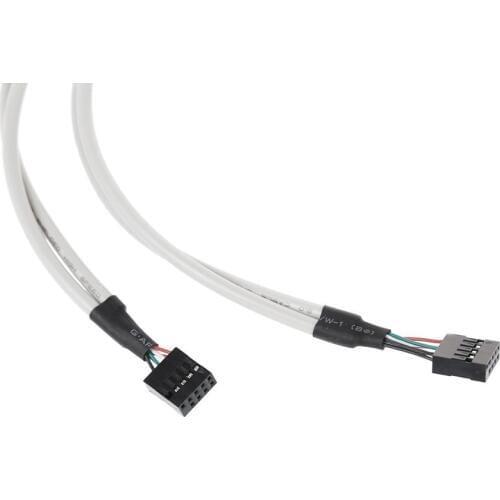 USB 2.0 4 Port Rear Panel PCI Bracket to Dual 9-Pin Motherboard Header Cable UY8