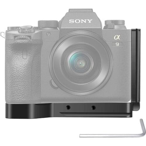 Neewer Metal Aluminum Alloy L Plate Bracket Hand Grip For Sony A9II A7RIV,Camera Bracket Holder + Base Plate,Heavy Replace Grip