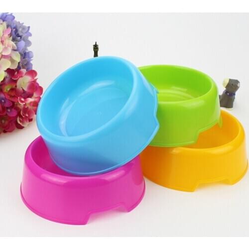Random Color Pet Food Bowl Cat Feeding & Watering Supplies Convenient Durable Pet Water Bowls for Cats French Bulldog Dog Bowl