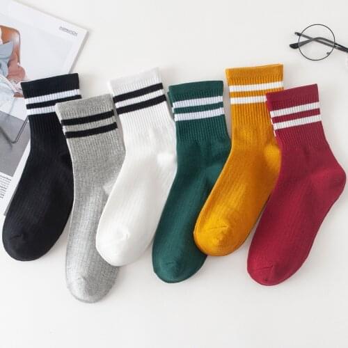 Colorful Socks for Women Girls Students Cotton Spring Autumn Socks Breathable Comfortable Solid Color Short Socks calcetines
