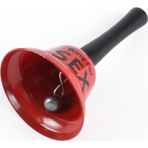 1pc Novel Lightweight Metal Bell Ring For Sex Bell Table Bell Restaurant Home Hotel Funny Small Handbell Party Toy Gag Gift