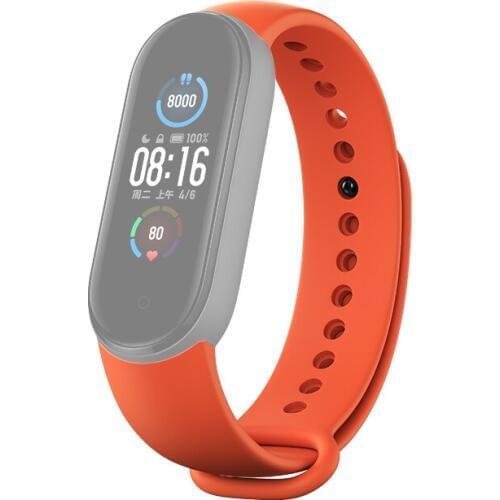 Original Xiaomi Solid-Color TPU Strap for Xiaomi Mi Band 5 Length: 25.5cm