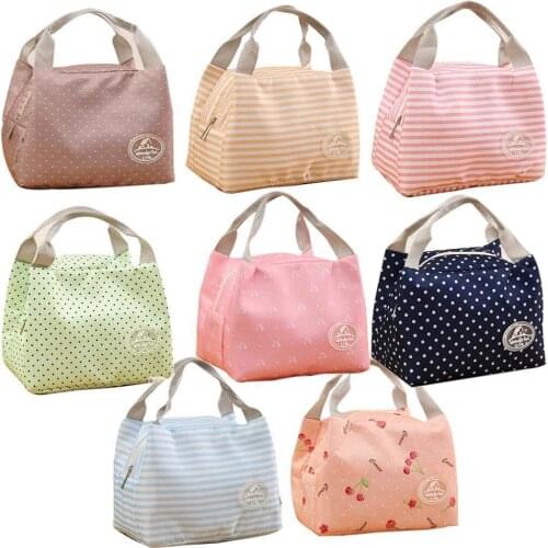 Portable Thermal Insulated Outdoor Picnic Lunch Bag Box Storage Pouch Handbag Camping Picnic Cooler Insulated Lunch Box