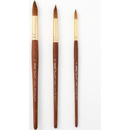 AOWEN LB1001 Profession Painting Brushes Art Painting Brushes Artistic Watercolor Brush Set for Gouache Wash Mop Art Painting