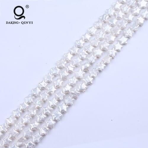 Five-pointed Star Shape Natural Fresh Water Pearl Beads String