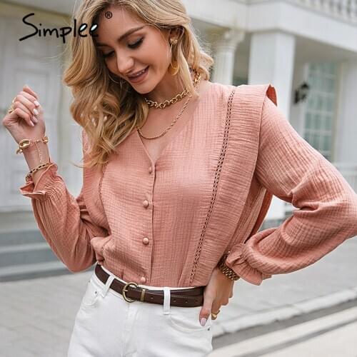 Blouses With Sleeves SIMPLEE China