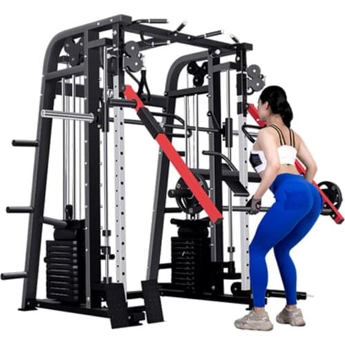 Smith Machine Comprehensive Training Device Commercial Squat Rack Bench Press Multifunctional Bird Gantry Home Fitness Equipment