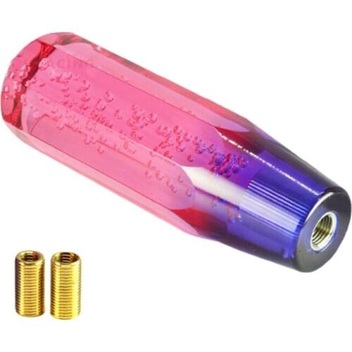 10cm/15cm Universal Car Crystal Transparent Bubble LED Shift Knob Manual Shifter