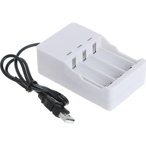 1.2V Universal Auto shut-off Intelligent 3-Slot AA/AAA Ni-MH Ni-Cd Battery Charger USB Plug With LED Indicator