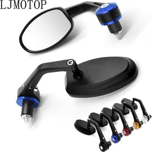 CNC Universal Motorcycle Handle Bar End Rearview Mirror 7/8" For YAMAHA XJ6 N XJ6 DIVERSION XSR 700 ABS XSR 900 ABS XV 950 RACER
