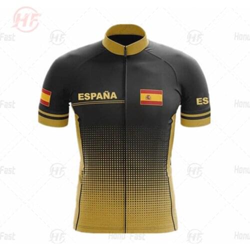 Cycling Clothing New Spain 2020 Team Summer Cycling Jersey Short sleeve MTB Cycling Shirts Men Bike Jersey Ropa de Ciclismo