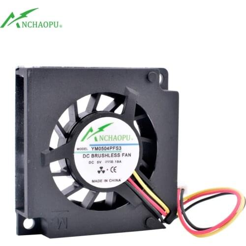 YM0504PFS3 45mm 45x45x10mm DC5V 0.19A 3 wires Side blowing turbo blower cooling fan for router TV box projector