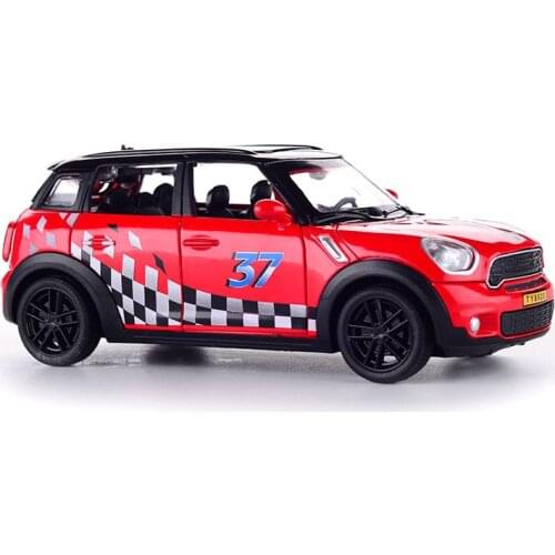 1/32 Die Cast Simuation Car Model Mini Coop #TY8920 Openable Doors W/Lights And Sound