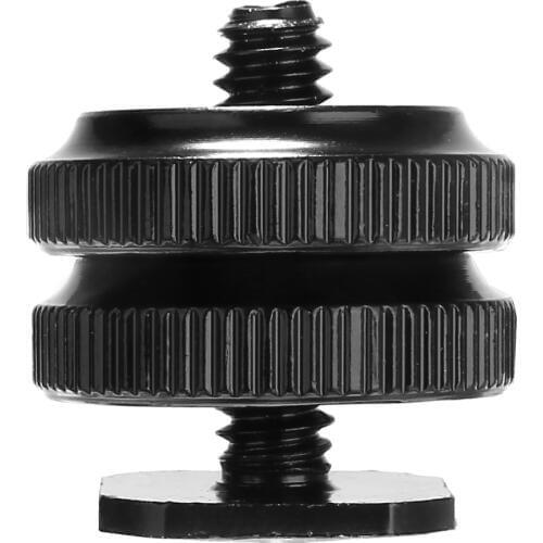 1/4 Inch Tripod Mount Screw to Flash Hot Shoe Socket Camera Threaded Stud for Camera Camcorder PTZ Telescope