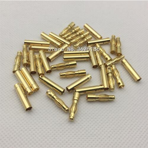 10Pair 4mm RC Battery Gold-plated Bullet Banana Plug High Quality Male Female Bullet Banana Connector