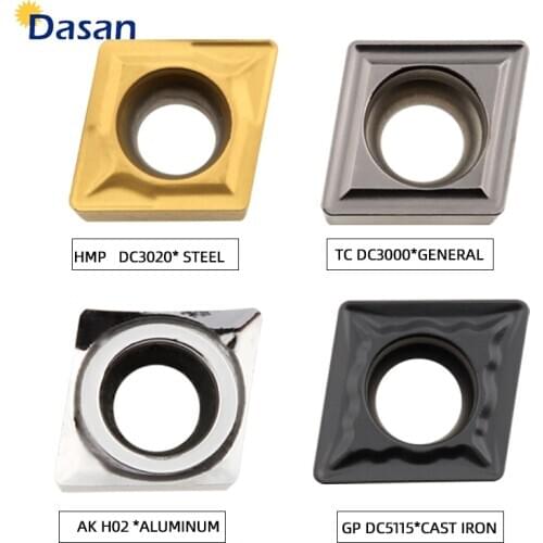 10PCS CCMT060208 CCMT 060204 Carbide Inserts Knife Blade CNC Lathe Internal Boring Turning Tool for Cutting Steel