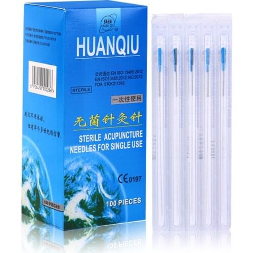 100pcs disposable Sterile acupuncture needle with tube one needle with one guide tube Acupuncture Needle Disposable Needle