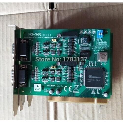 1pc PCI-1602 REV.A1 2-PORT RS-422/485 ISOLATED COMMUNICATION CARD
