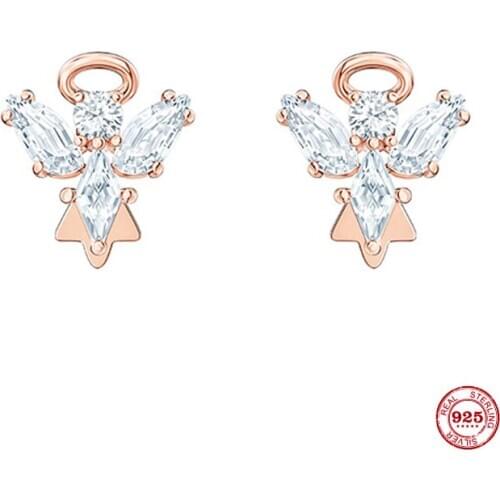 2020 New Fashion Charm Sterling Silver Original 1:1 Replica, Angels Elegant Dream Stud Earrings Women Luxury Jewelry Gifts