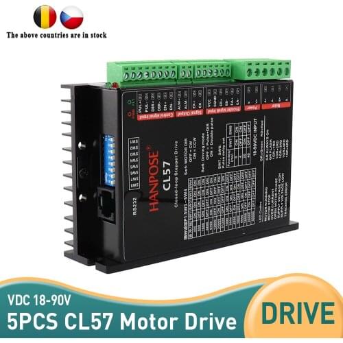 5PCS Free shipping CL57 closed loop step servo driver for NEMA17 NEMA23 CNC controller driver 18-90VDC servo motor 3D printer
