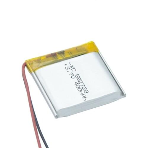 400mAh 3.7V 582728 Lithium Polymer Li-Po li ion Rechargeable Battery For smartwatch GPS PDA notebook Bluetooth speaker mp4