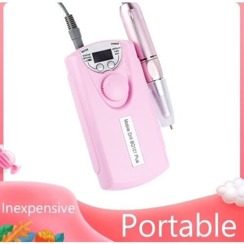1 Set Professional Electric Portable Rechargeable Machine Manicure 30000RPM Nail Drill Machine Electric With Bits Manicure Set