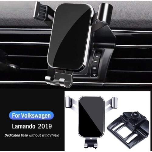 Car Mobile Phone Holder Special Air Vent Stand GPS Gravity Navigation Bracket For Volkswagen VW Lamando 2019 Car Accessories