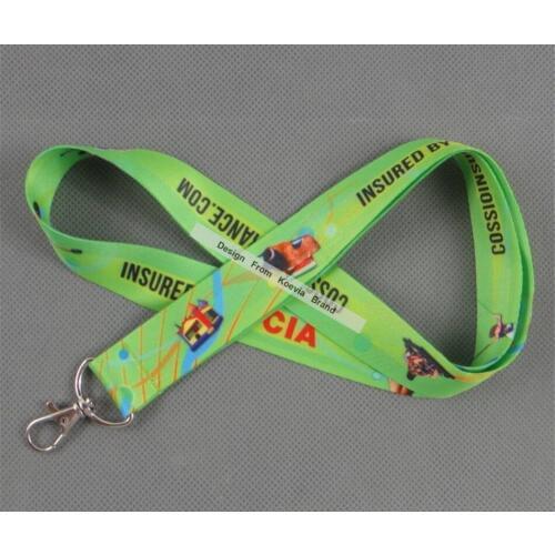 Free shipping Custom logo Keys school yard ID Card Lanyard Straps USB Badge Holder heat transfer polyester printing Lanyard