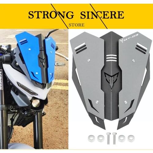 For Yamaha MT-03 MT-25 2020 mt-03 mt-25 modified aluminum alloy front windshield deflector windshield hood