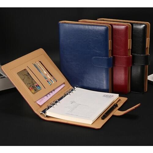 A5 Business Notebook B5 Loose-leaf Notepad High-end Set Meeting Minute Book Notebook Notebooks and Journals