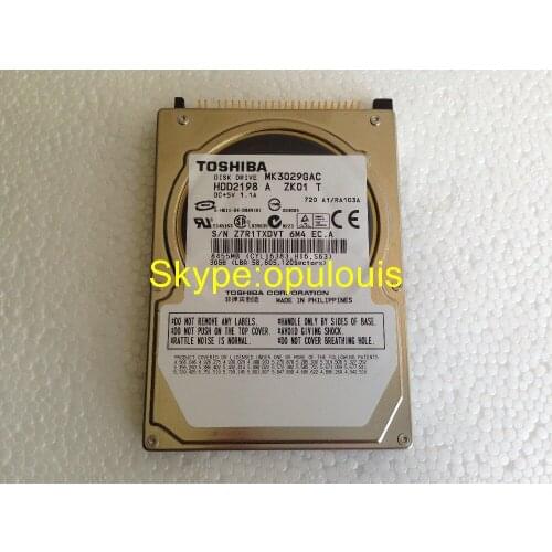 TOS-HIBA DISK DRIVE MK3029GAC hard disk 30GB HDD2198 DC+5V 1.1A 8455MB for chrysler HDD alpine car navigaiton audio systems