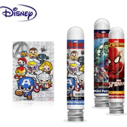 Disney Princess 150 piece Test Tube Jigsaw Pocket Mini Puzzles Creative Birthday Gift Adult Children Leisure Travel Puzzle Toys