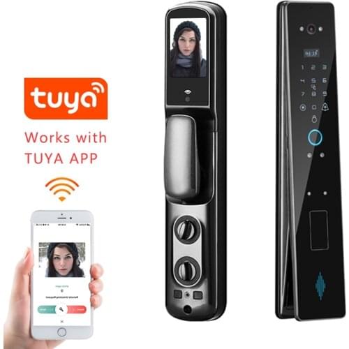 Eseye Biometric Fingerprint Lock Password IC Card Key To Unlock Face Recognition Smart Lock Electronic Door Lock Digital Lock