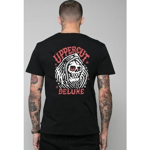 COSMIC STRING 100% cotton streetwear cool skull print men T shirt casual loose men tshirt loose t-shirt men tee shirts tops