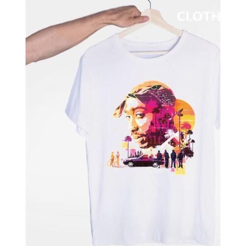 American Rapper Tupac Makaveli 2pac Thug Life T-shirt O-Neck Short Sleeves Summer Casual Fashion Unisex Men And Women Tshirt
