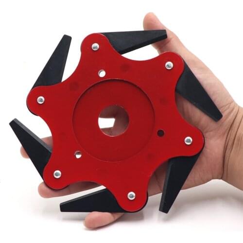 1Pcs 6 Blade Cutting Head Lawn Mower Brush Weed Alloy Cutter Cutter Head Garden Mower Garden Power Tool Accessories