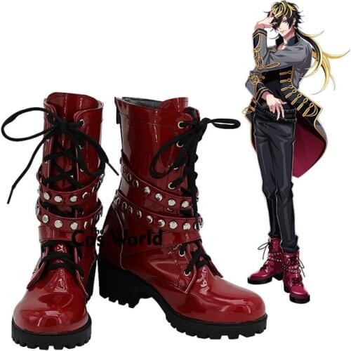 Hypnosis Mic Division Rap Battle Aimono Jushi Anime Customize Cosplay High Heels Shoes Boots