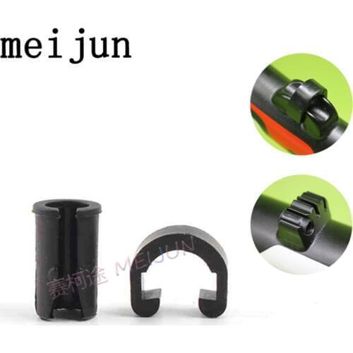 10pcs Bike Disc Brake Cable Sets Pipe Line Deduction transmission Pipe C type Buckle Snap Clamp line pipe buckle Tubing buckle